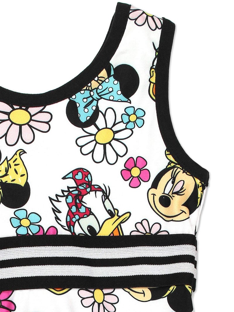 Disney Minnie Mouse and Daisy Duck Girlsâ€™ Sleeveless Dress for Infant and Toddler â€“ White/Black 3T - Image 2